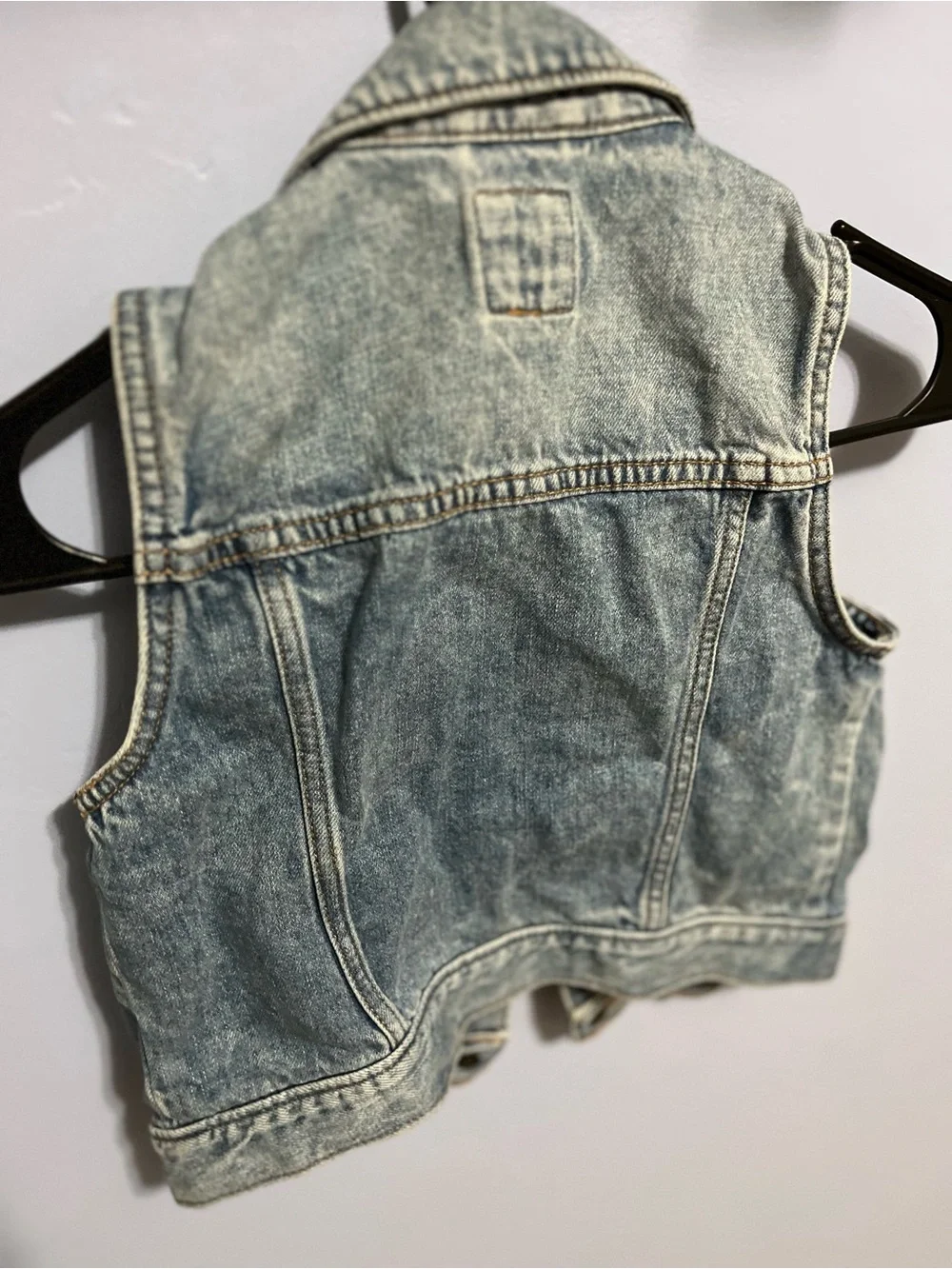 GAP Light Wash Denim Vest - Blue
